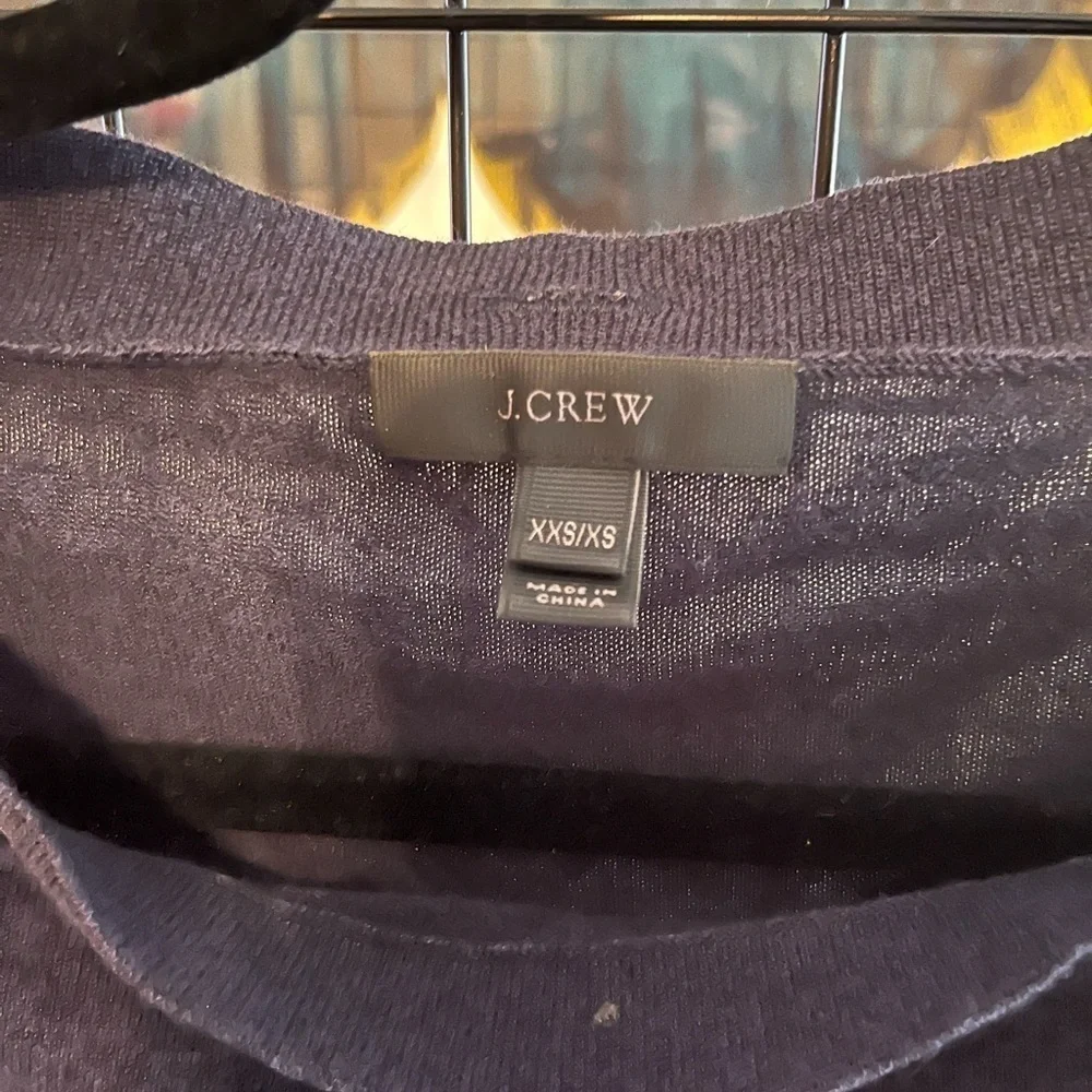 J. Crew Navy Blue Crew Neck Sweater